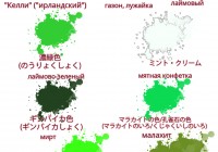 Цвета и оттенки на японском языке